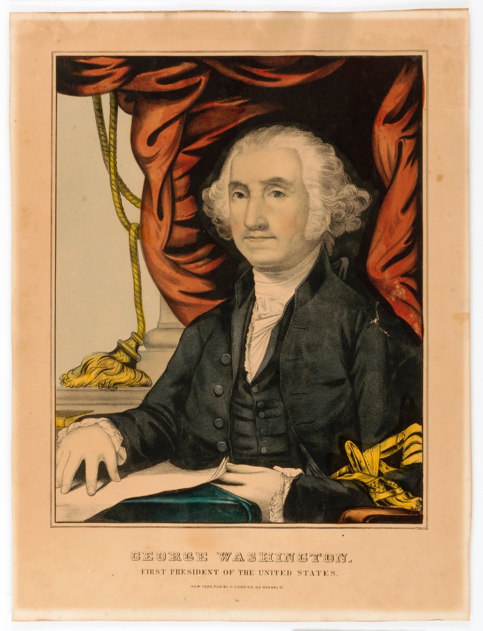 George Washington, Primeiro Presidente dos EUA de Nathaniel Currier