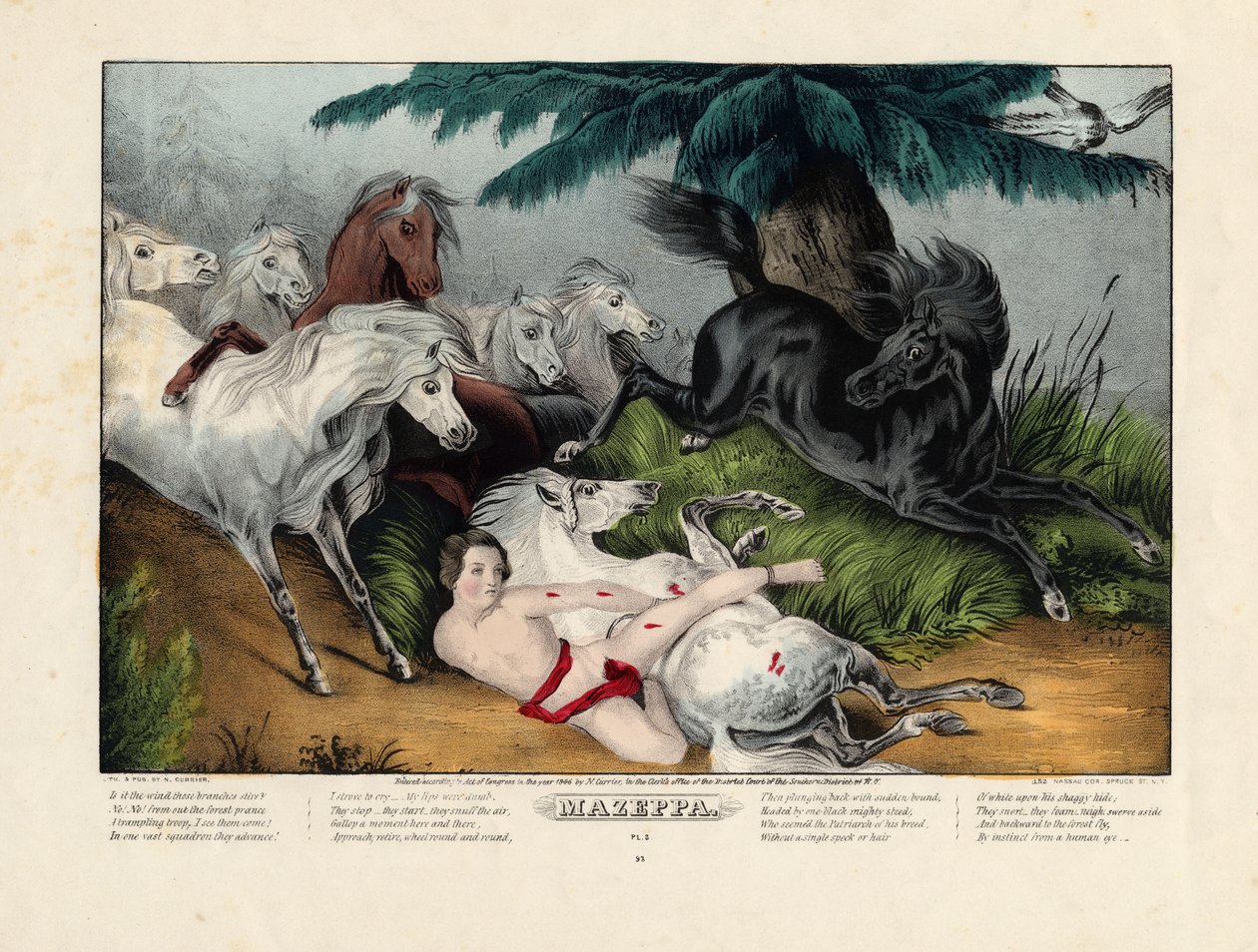 Mazeppa de Nathaniel Currier