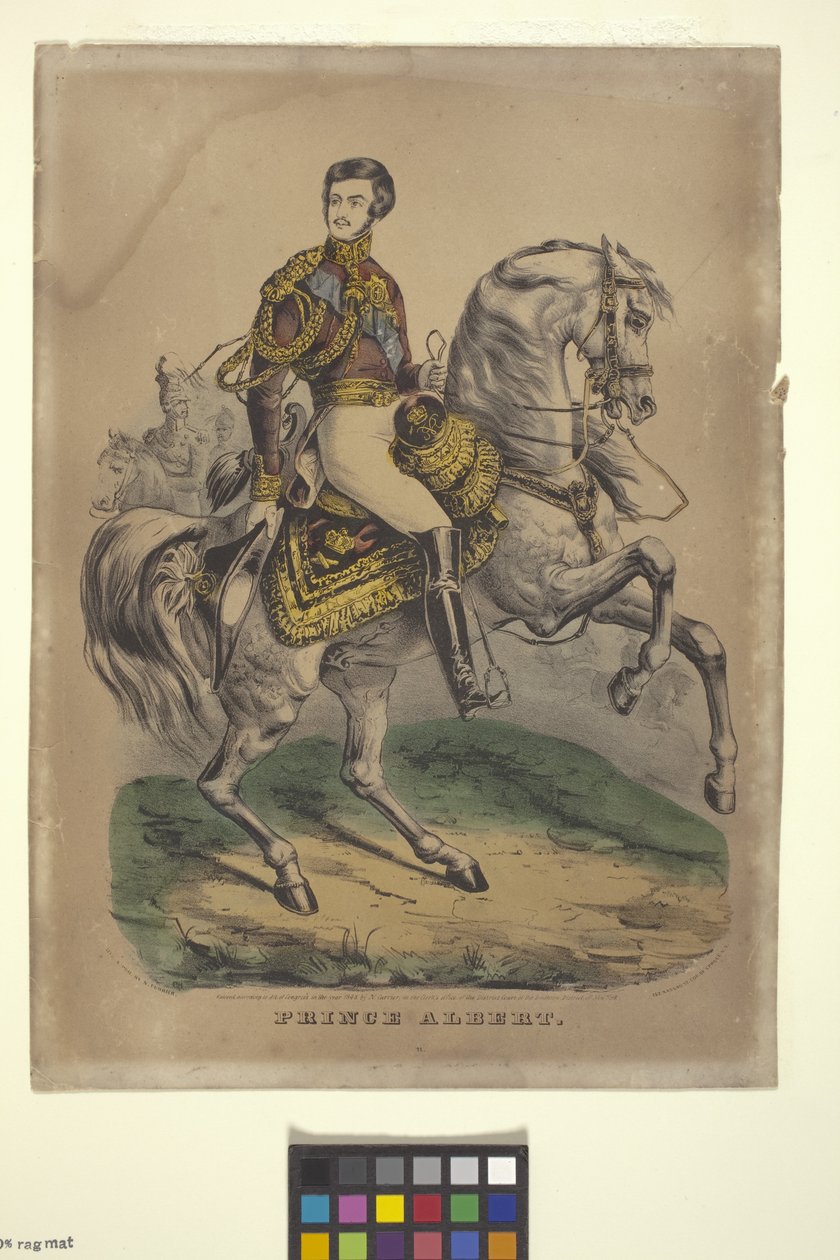 Príncipe Alberto (litografia colorida à mão) de Nathaniel Currier