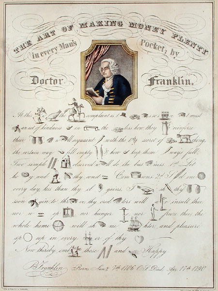 The Art of Making Money Plenty, c.1870 (cor litho) (ver também 32914) de Nathaniel Currier