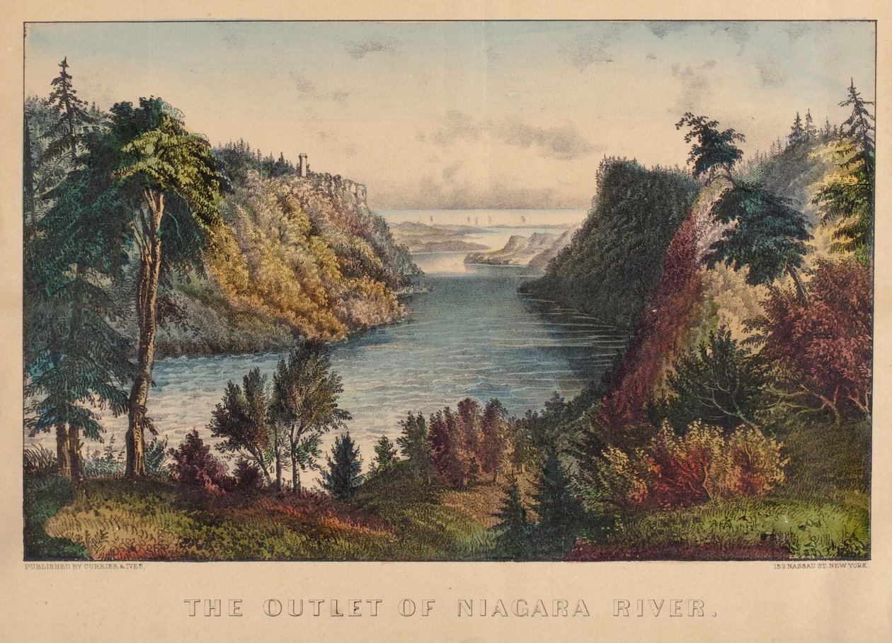 A foz do rio Niágara de Nathaniel Currier