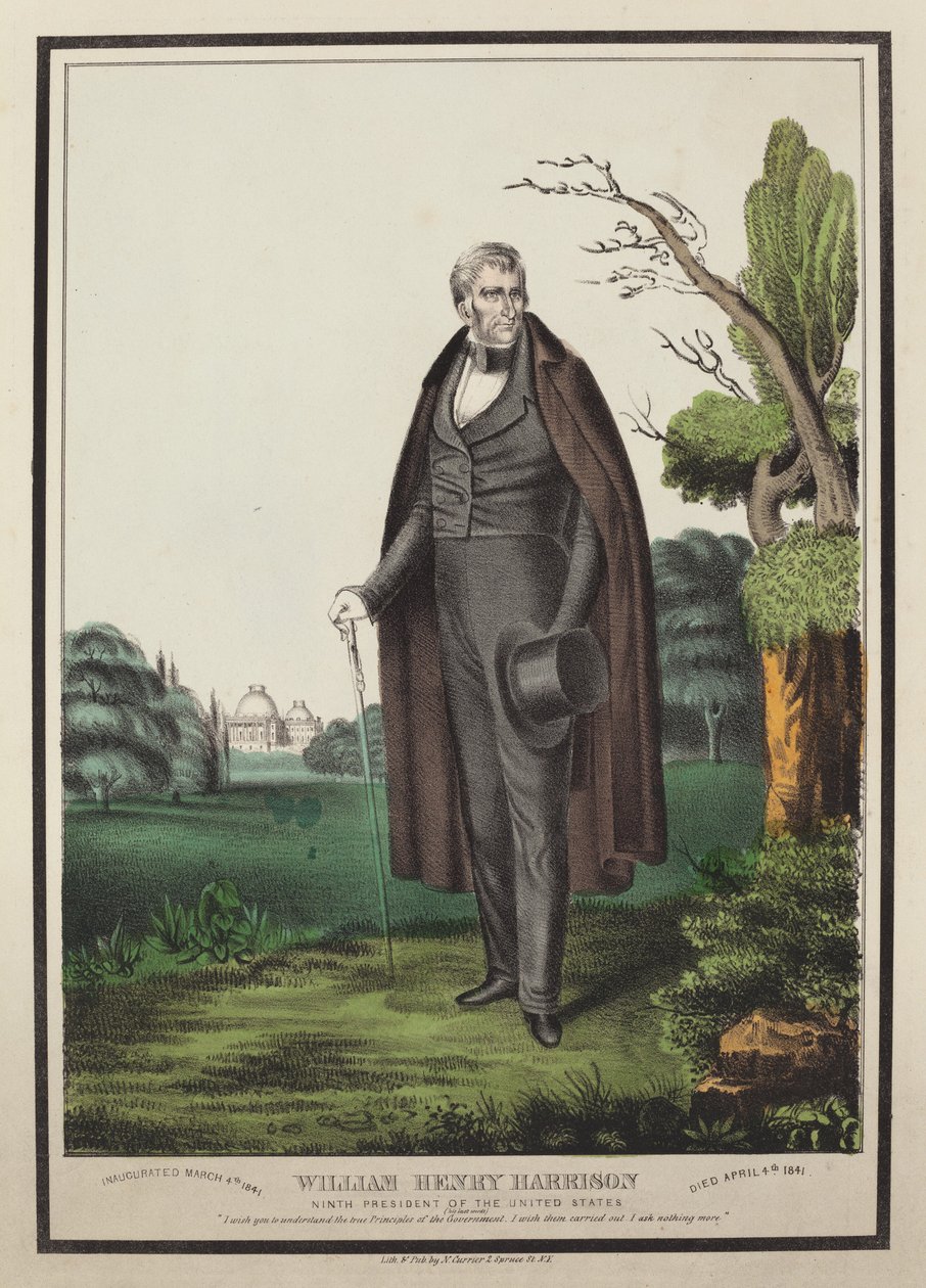 William Henry Harrison: Nono Presidente dos Estados Unidos de Nathaniel Currier