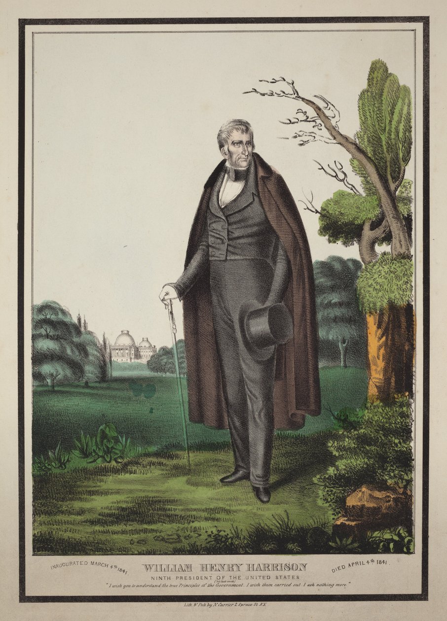 William Henry Harrison: nono Presidente dos Estados Unidos de Nathaniel Currier
