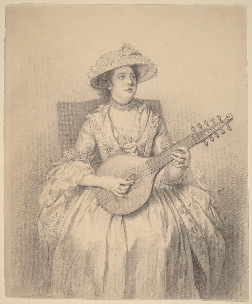 Mulher a tocar cistre de Nathaniel Dance-Holland