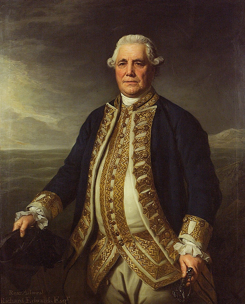 Almirante Richard Edwards (1715-1795) de Nathaniel Dance