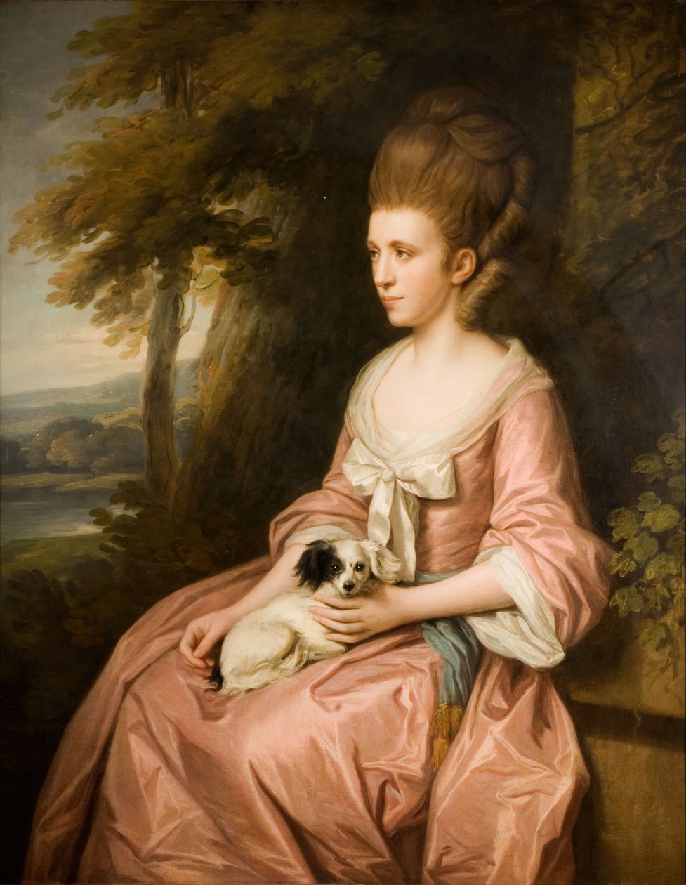 Retrato da senhorita Hargreaves, 1750-1800. de Nathaniel Dance Holland
