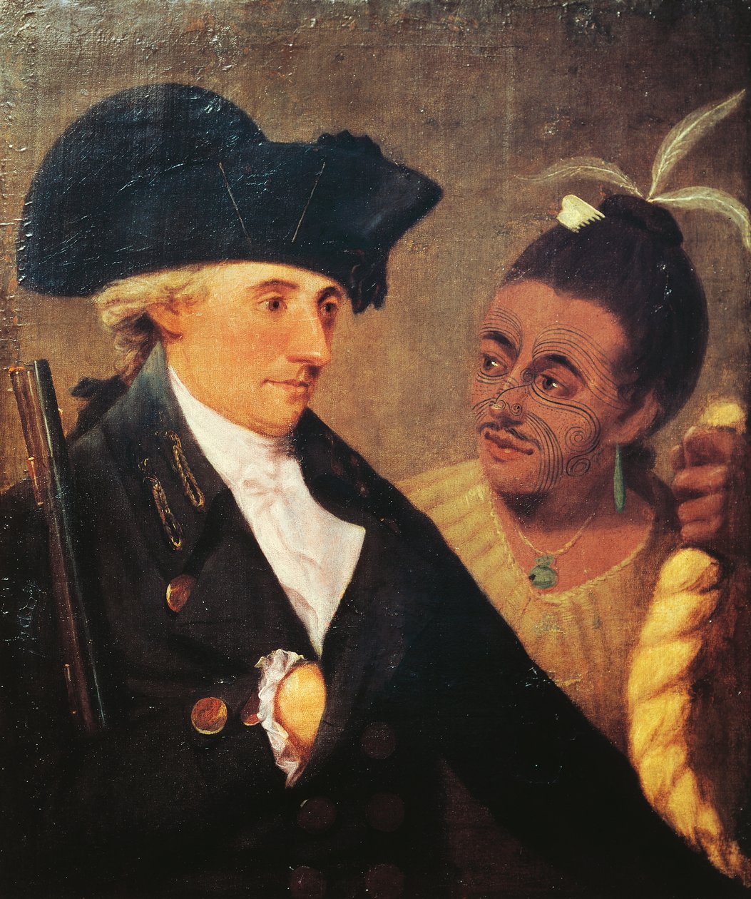 Retrato do Capitão Charles Clerke (1741-1779), capitão inglês e companheiro de viagem de James Cook (1728-1779). Pintura de Nathaniel Dance-Holland (1735-1811) de Nathaniel Dance Holland