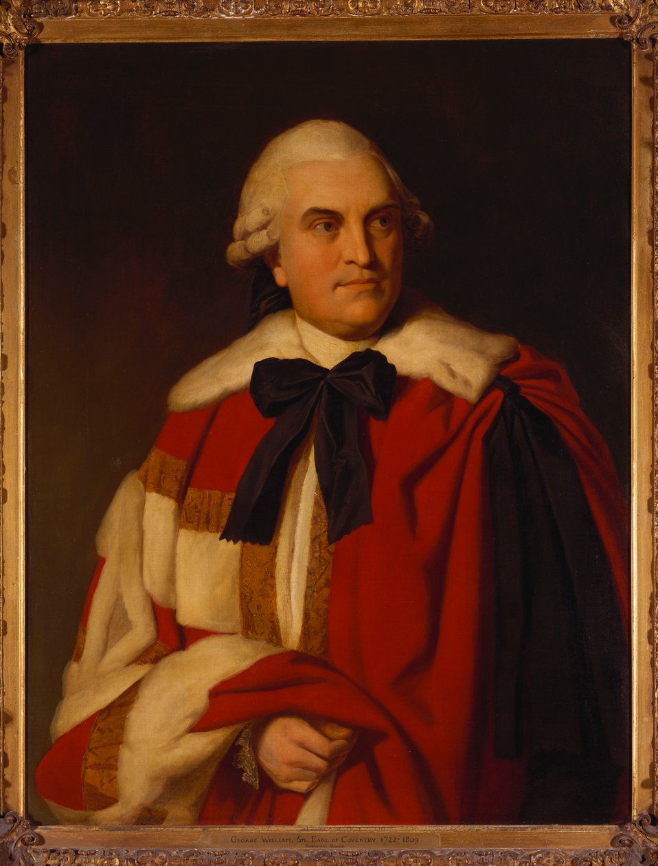 Retrato de George William, sexto conde de Coventry, em trajes de pares de Nathaniel Dance Holland