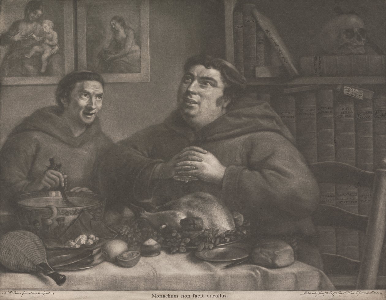 Monachum Non Facit Cucullus - O Búzio Não Faz o Monge de Nathaniel Hone