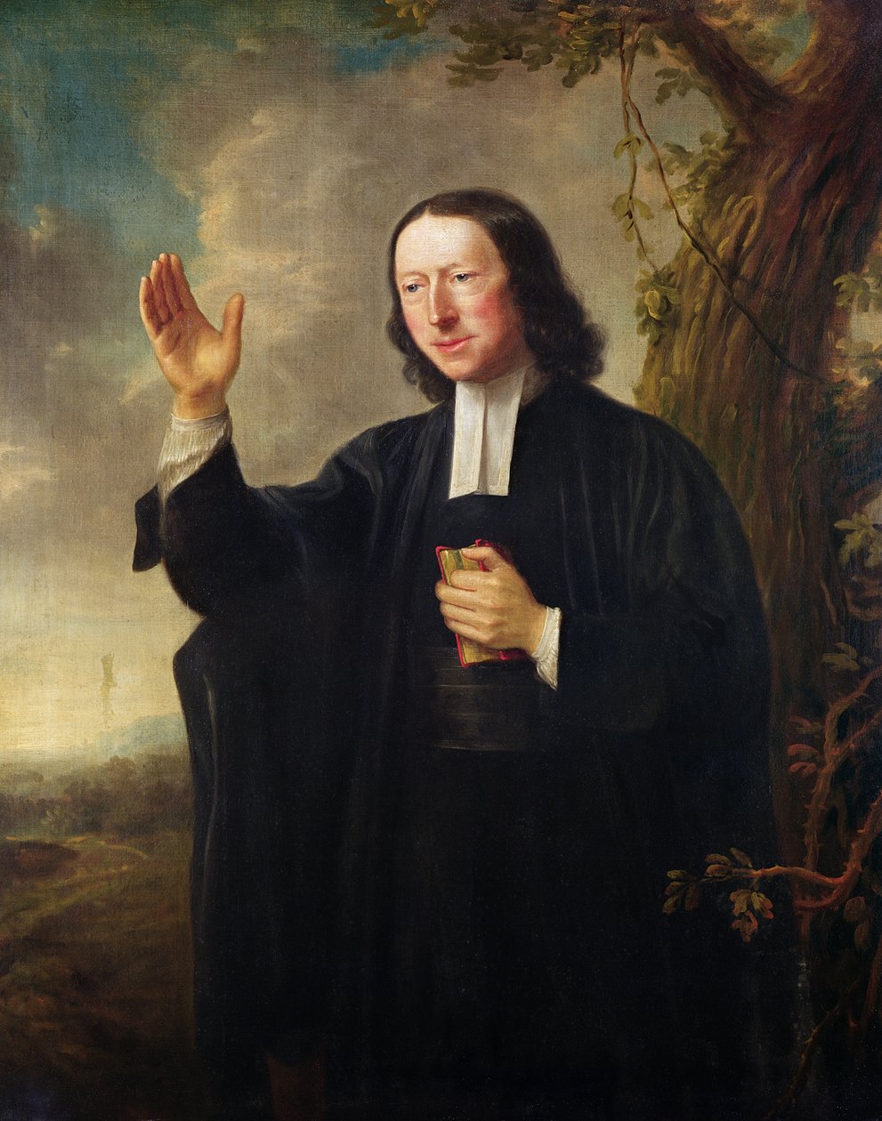 Retrato de John Wesley, c.1766 (óleo sobre tela) de Nathaniel Hone