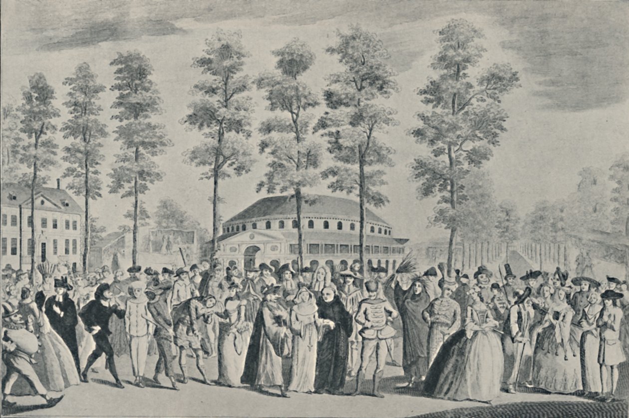 O baile de jubileu em Ranelagh Gardens, 26 de abril de 1749, 1920 de Nathaniel Parr
