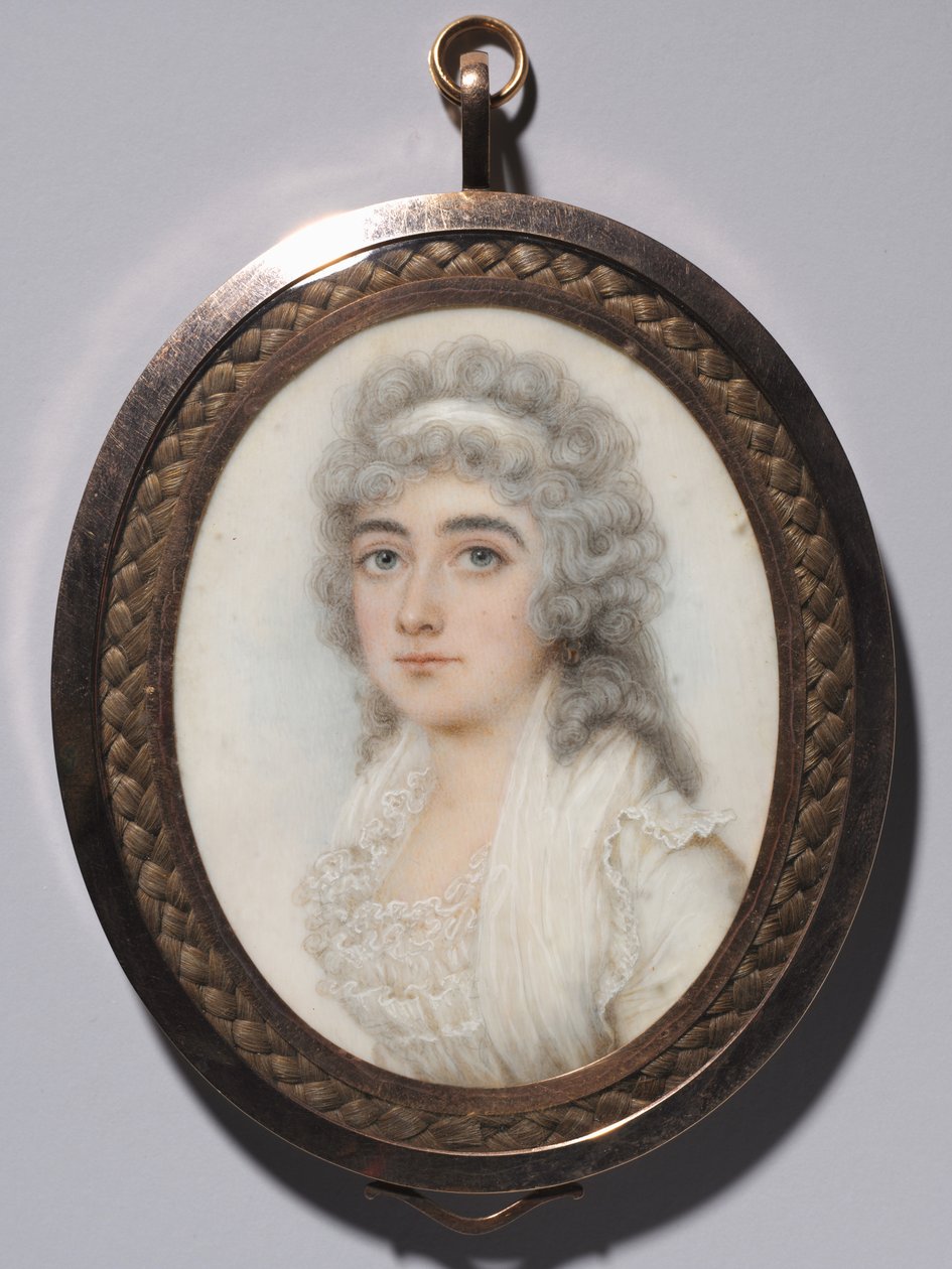 Retrato de uma mulher, c. 1795 de Nathaniel Plimer
