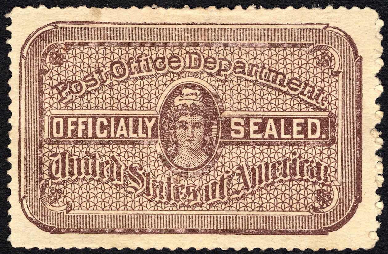 Selo dos Correios, 1889. de National Bank Note Company