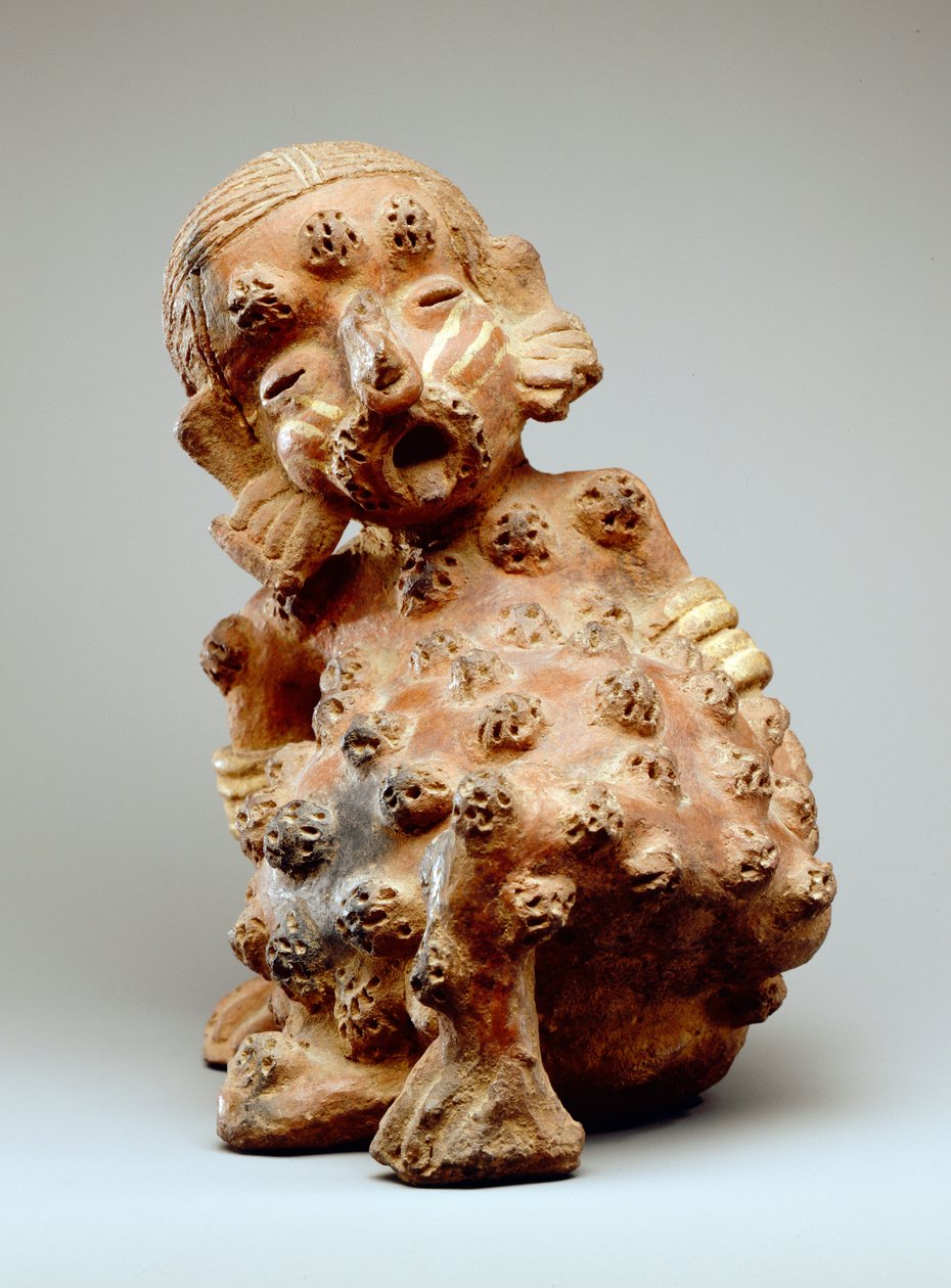 Figura masculina com feridas (louça de barro) de Nayarit