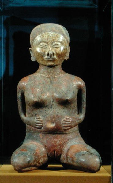 Estatueta Feminina de Nayarit, México, 300 aC - 500 dC (cerâmica) (ver também 187608) de Nayarit