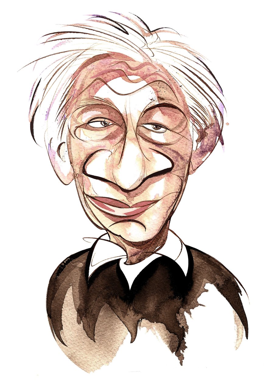 Alexander Goehr - caricatura de cores de Neale Osborne