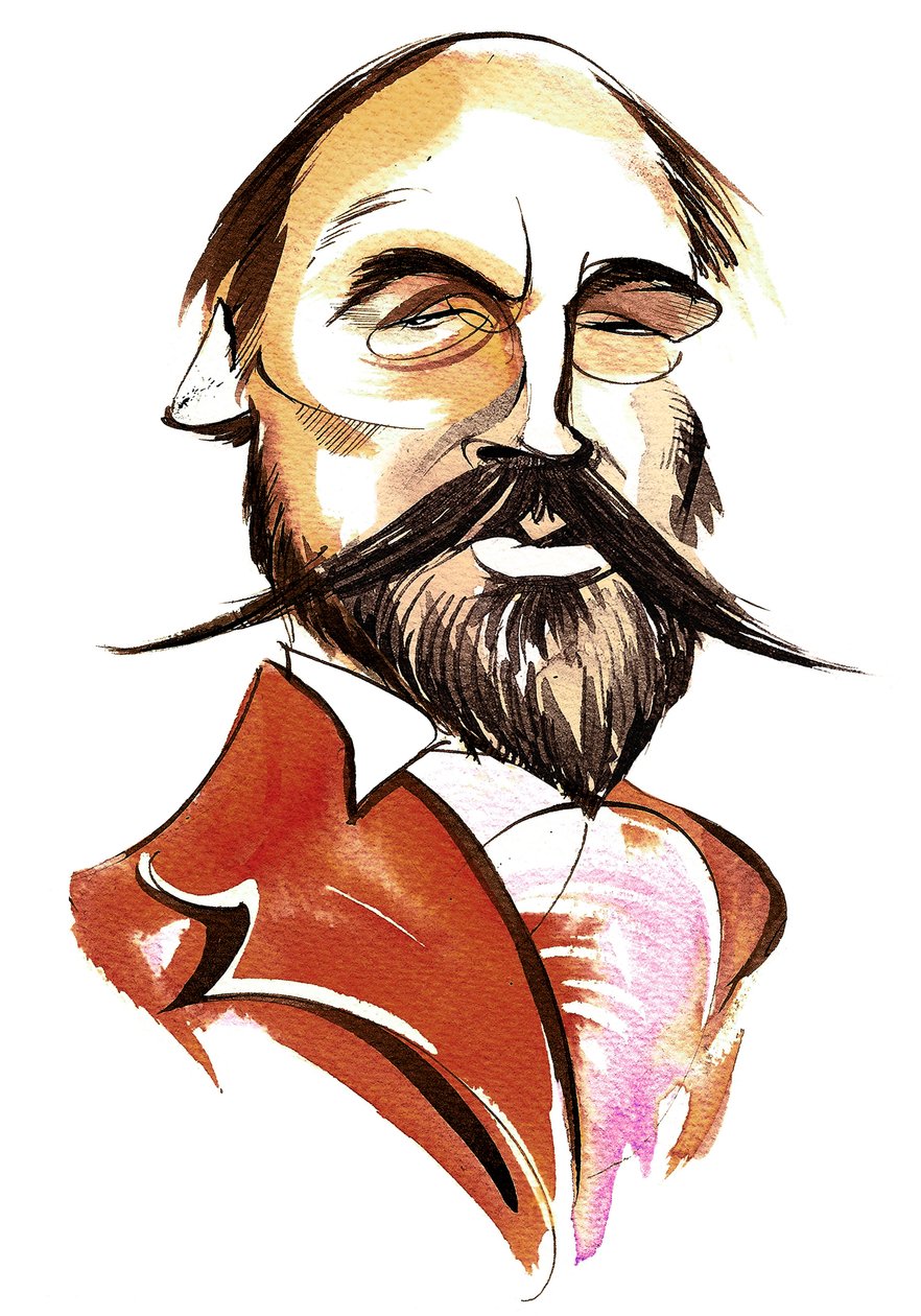 Anatoly Liadov - caricatura de cores de Neale Osborne