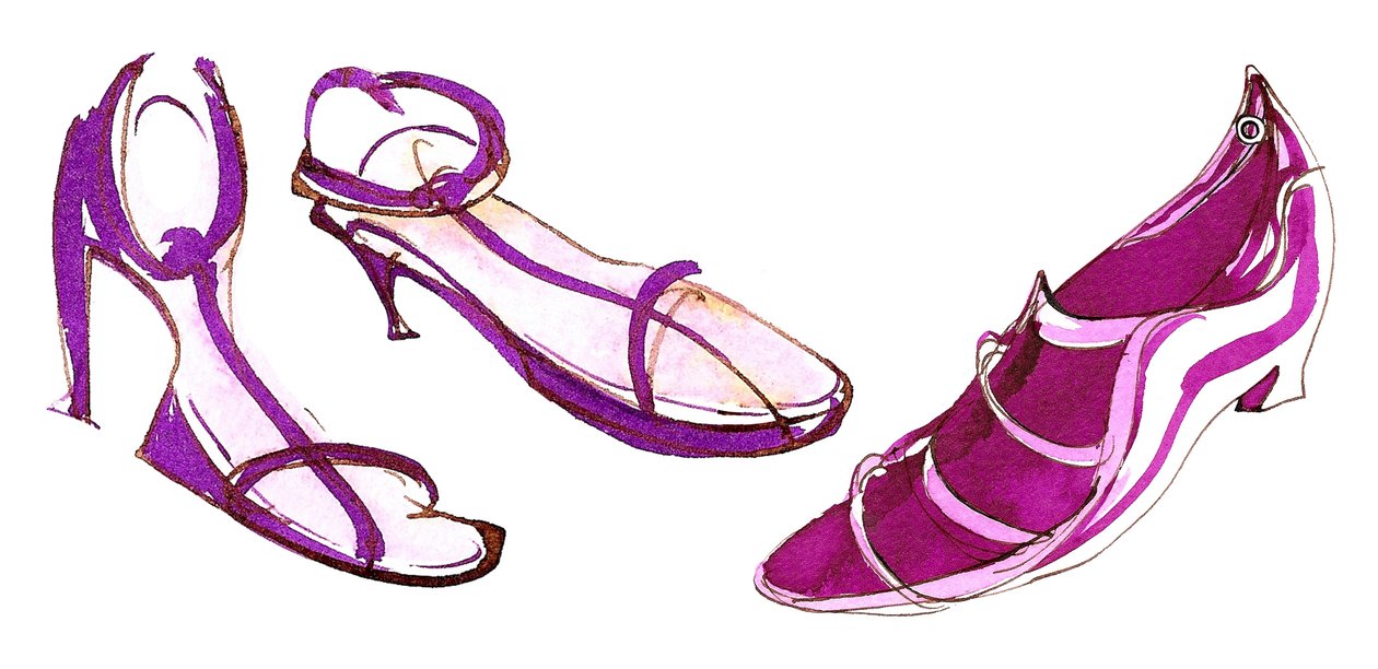 Sandálias Assorted - ilustração de Neale Osborne
