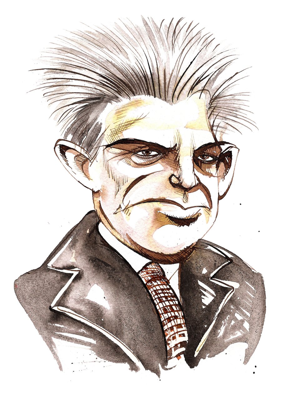 Carl Nielsen, caricatura de Neale Osborne