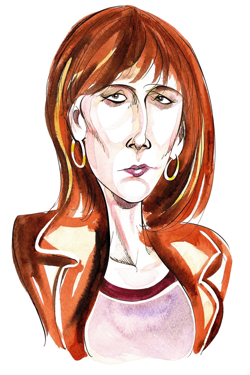 Catherine Tate como Doctor Whos assistente Donna Noble na série da BBC de mesmo nome de Neale Osborne