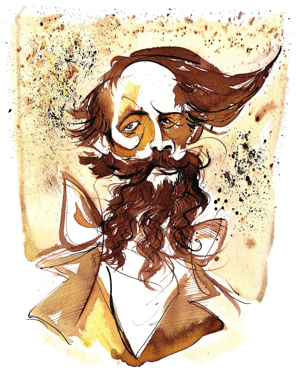 Charles Dickens - caricatura de Neale Osborne