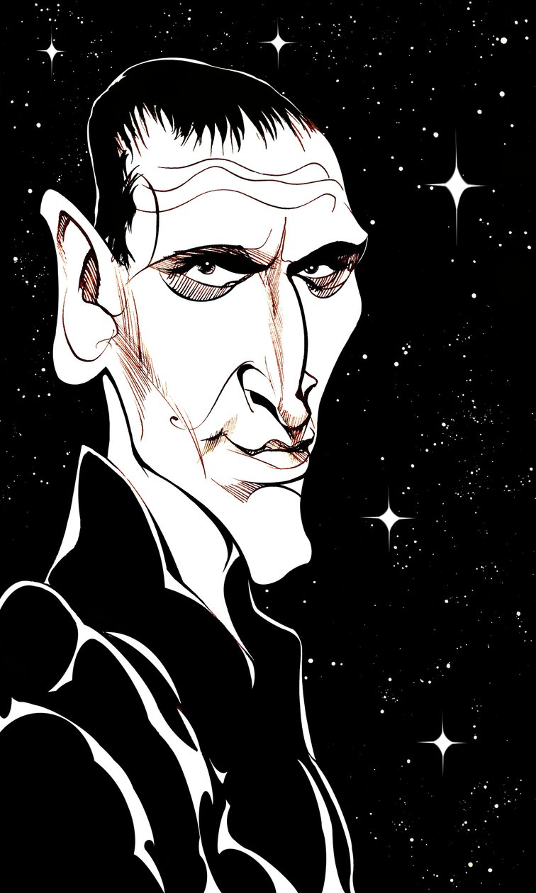 Christopher Eccleston como Doctor Who na série de televisão de mesmo nome da BBC de Neale Osborne