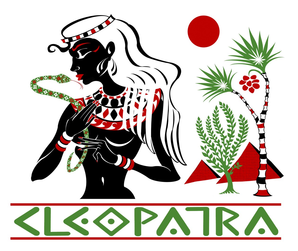 Cleópatra, alternativa gráfica colorida, 2010 por Neale Osborne de Neale Osborne