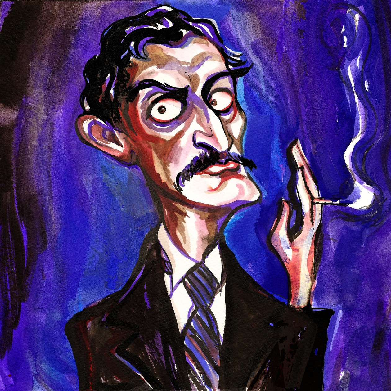 Edvard Munch, 2018 (colagem de tinta) de Neale Osborne