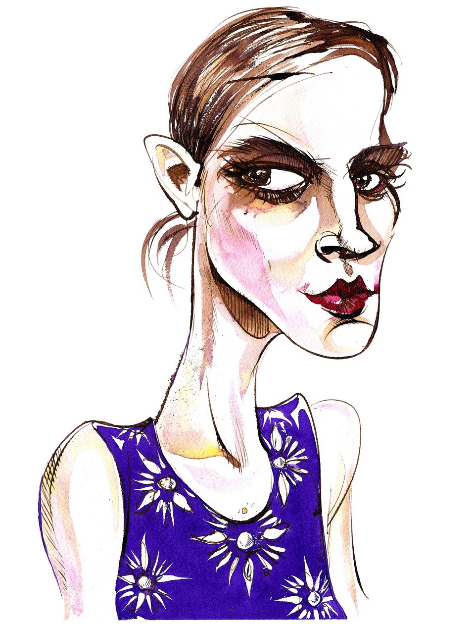 Emma Watson - caricatura de Neale Osborne