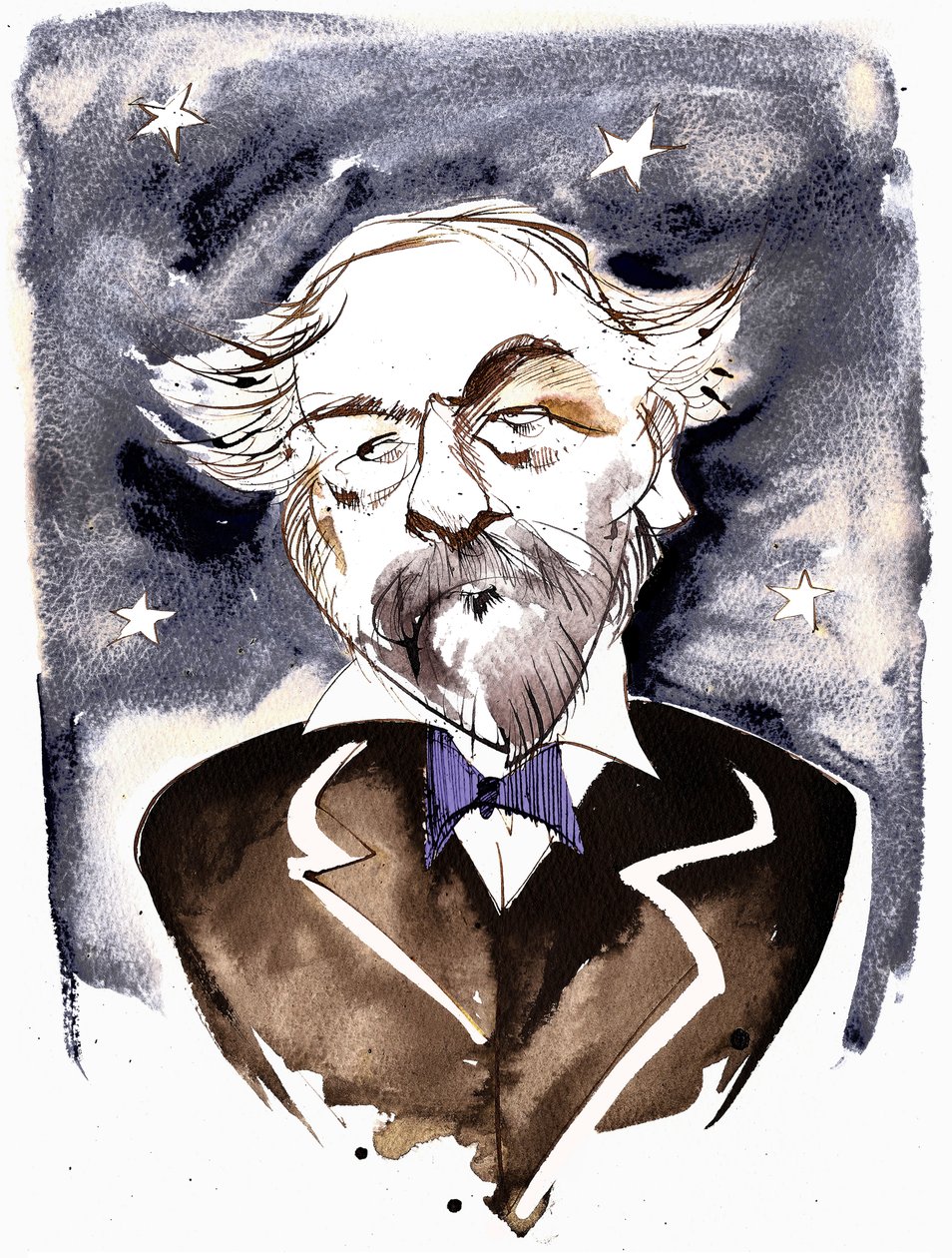 Emmanuel Chabrier - compositor e pianista francês (1841 - 1894); caricatura com létoile de Neale Osborne