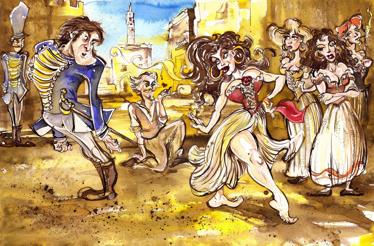 Ópera de Georges Bizet Carmen de Neale Osborne