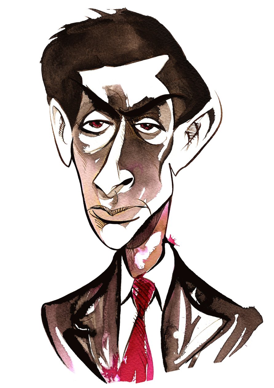 Hans Krasa - caricatura de cores de Neale Osborne