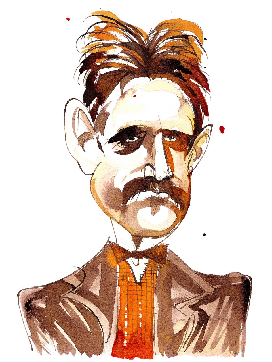 Jean Sibelius, caricaturada como um homem mais jovem de Neale Osborne