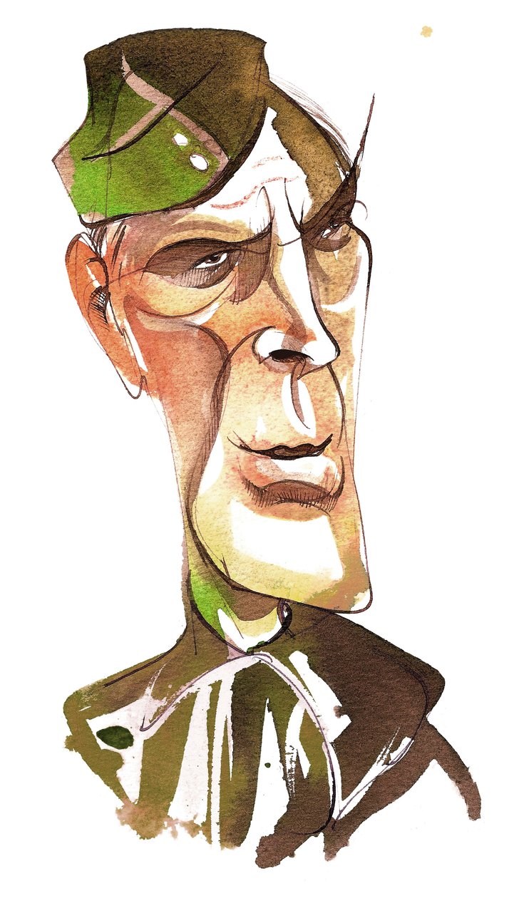 John Le Mesurier como sargento Wilson na comédia de televisão da BBC Dads Army de Neale Osborne
