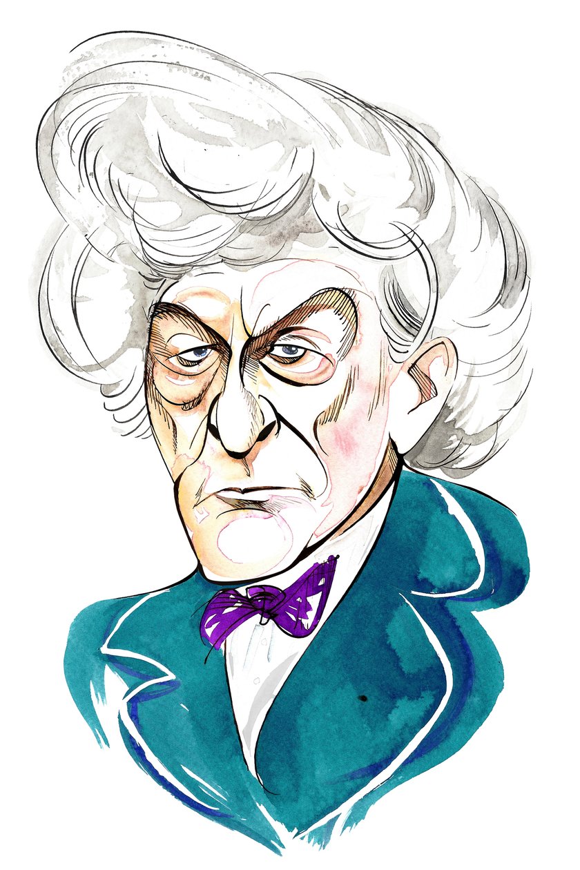 Jon Pertwee como Doctor Who na série de televisão BBC de mesmo nome de Neale Osborne
