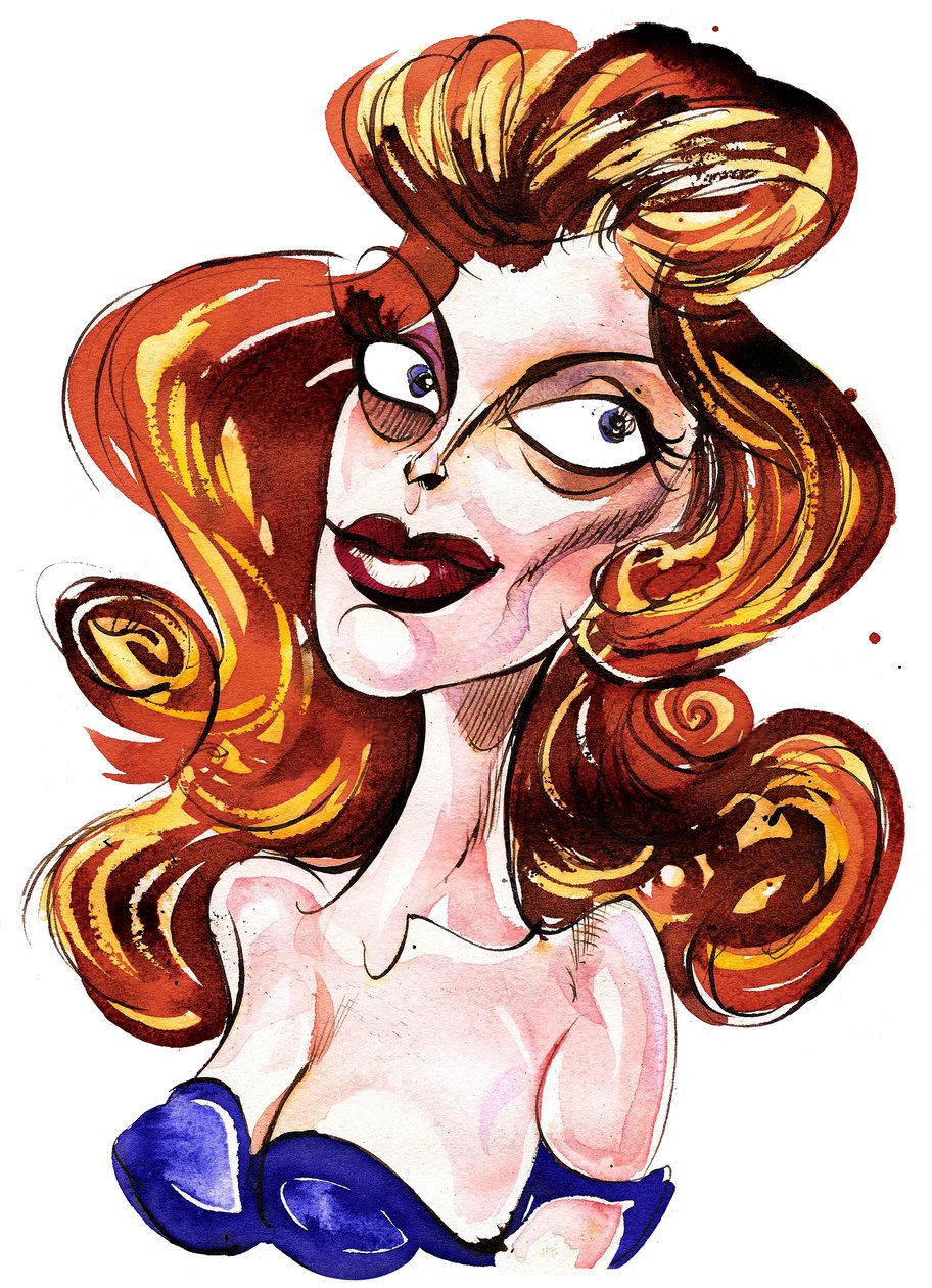 Julie London - caricatura de Neale Osborne