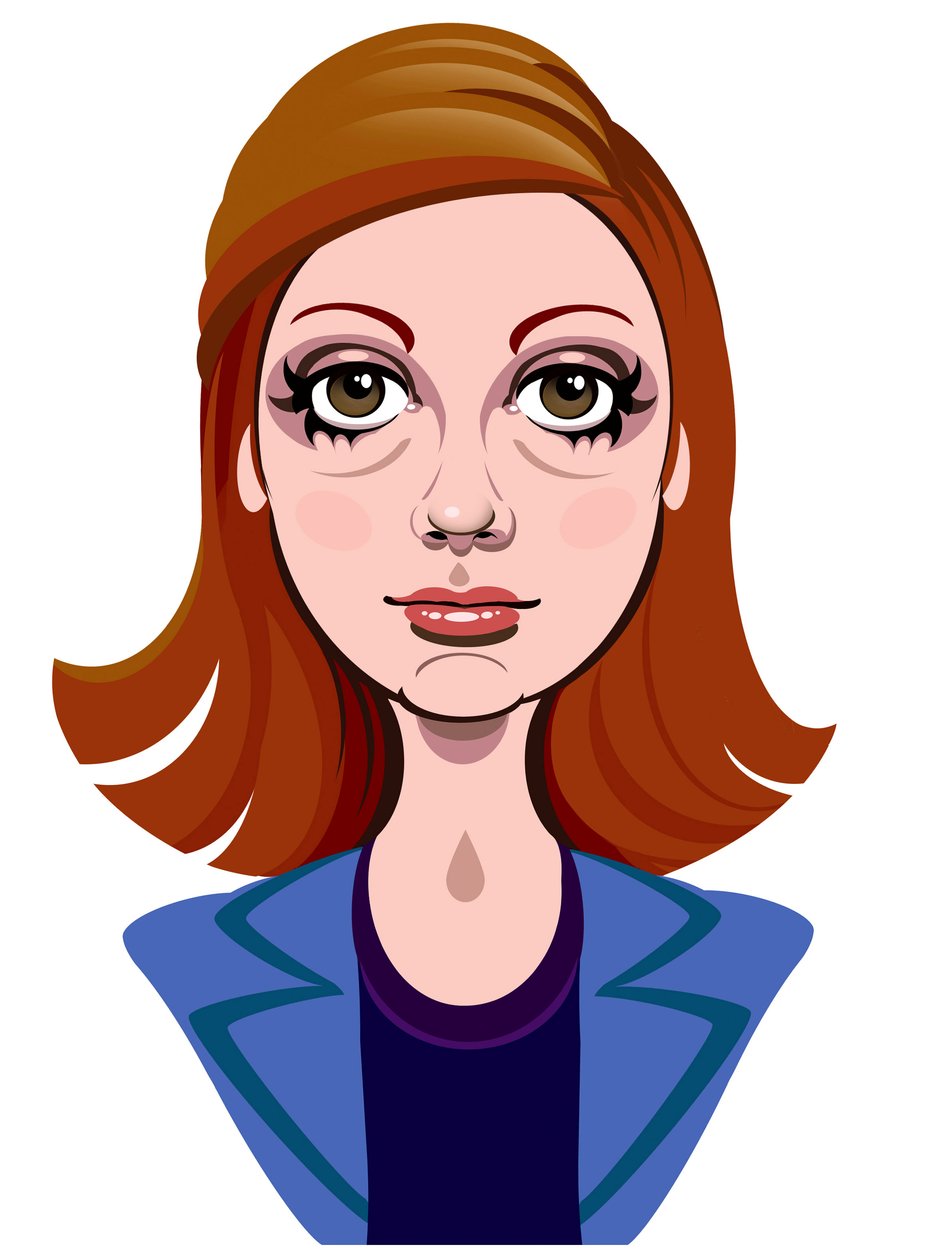 Karen Gillan como Amy Pond, assistente do doutor Whos na série de televisão da BBC com o mesmo nome de Neale Osborne