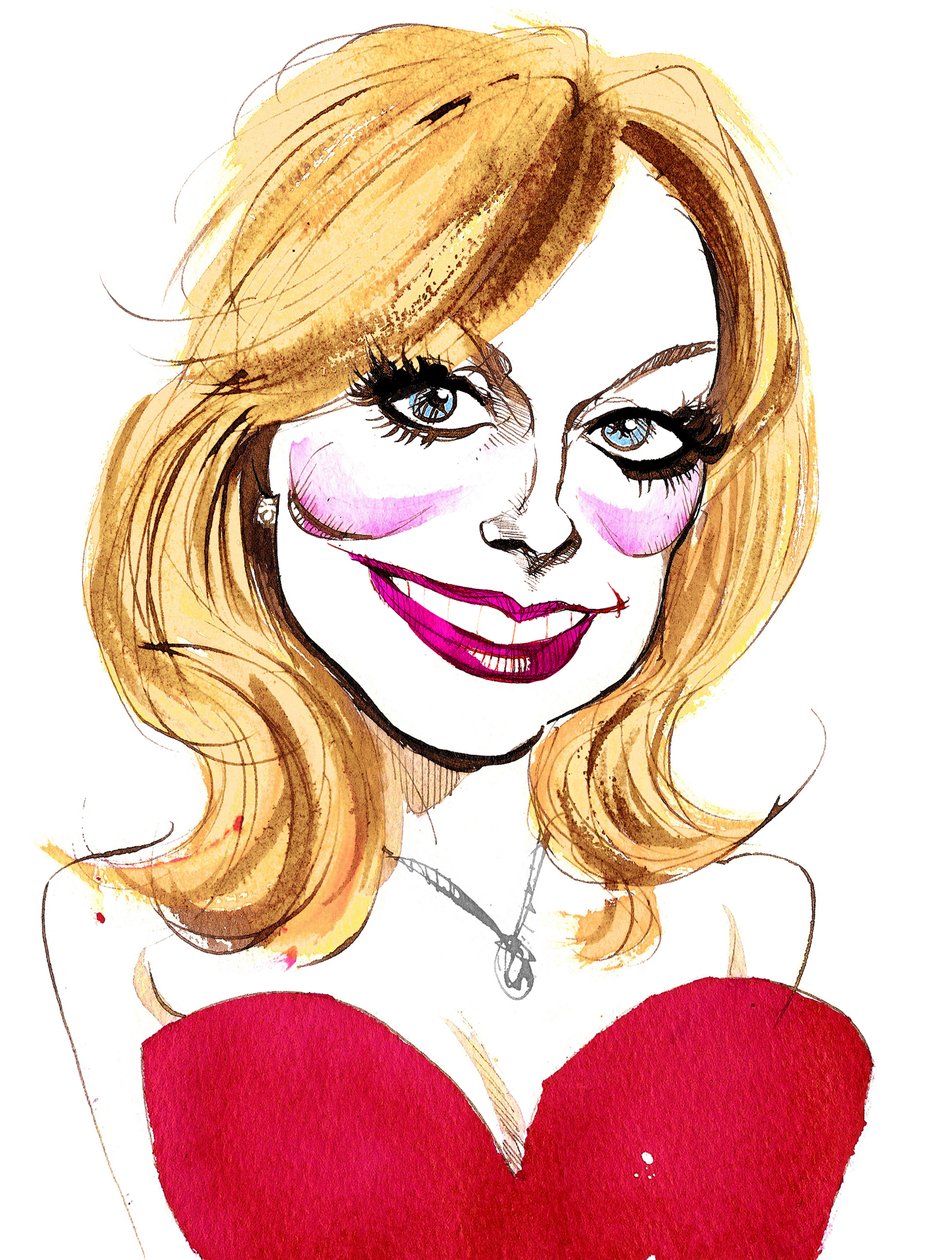 Katherine Jenkins, cantora galesa; caricatura de Neale Osborne
