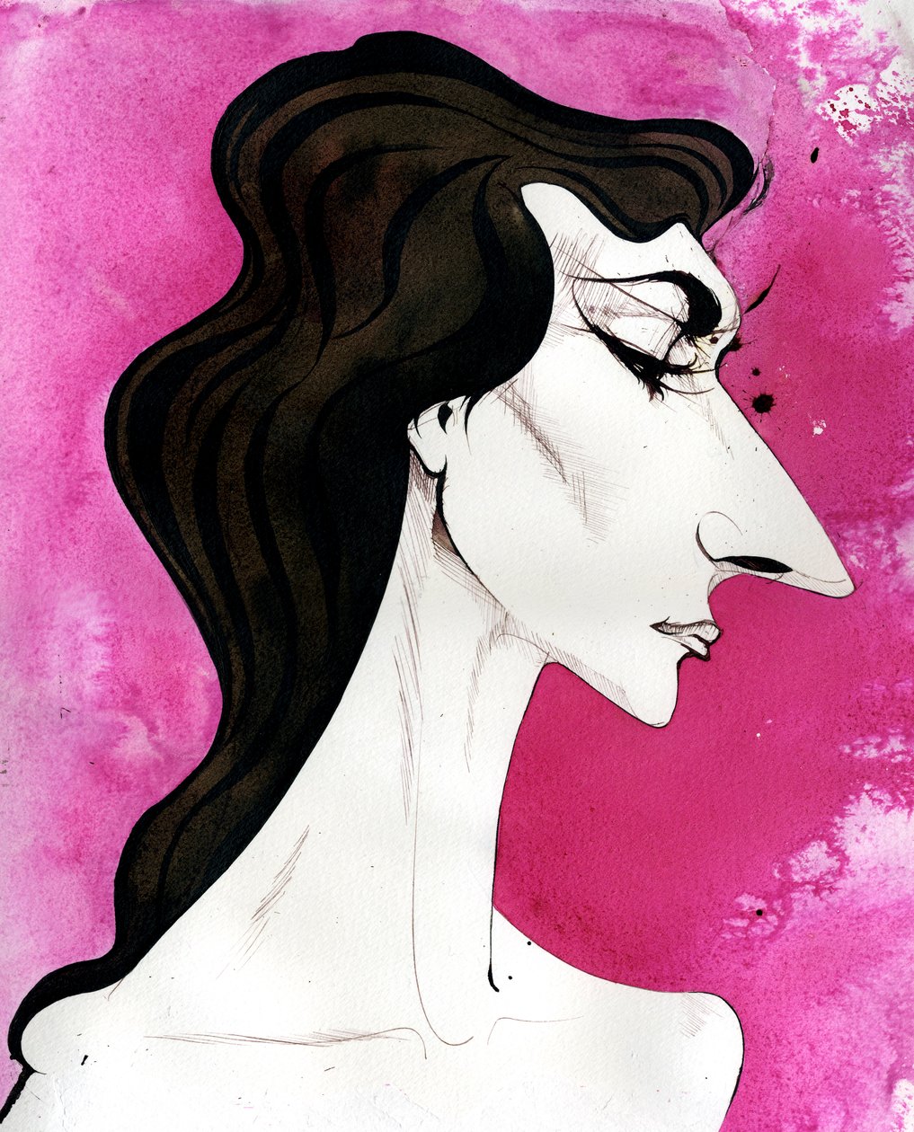 Maria Callas - caricatura do cantor de ópera grego nascido na América (soprano) de Neale Osborne