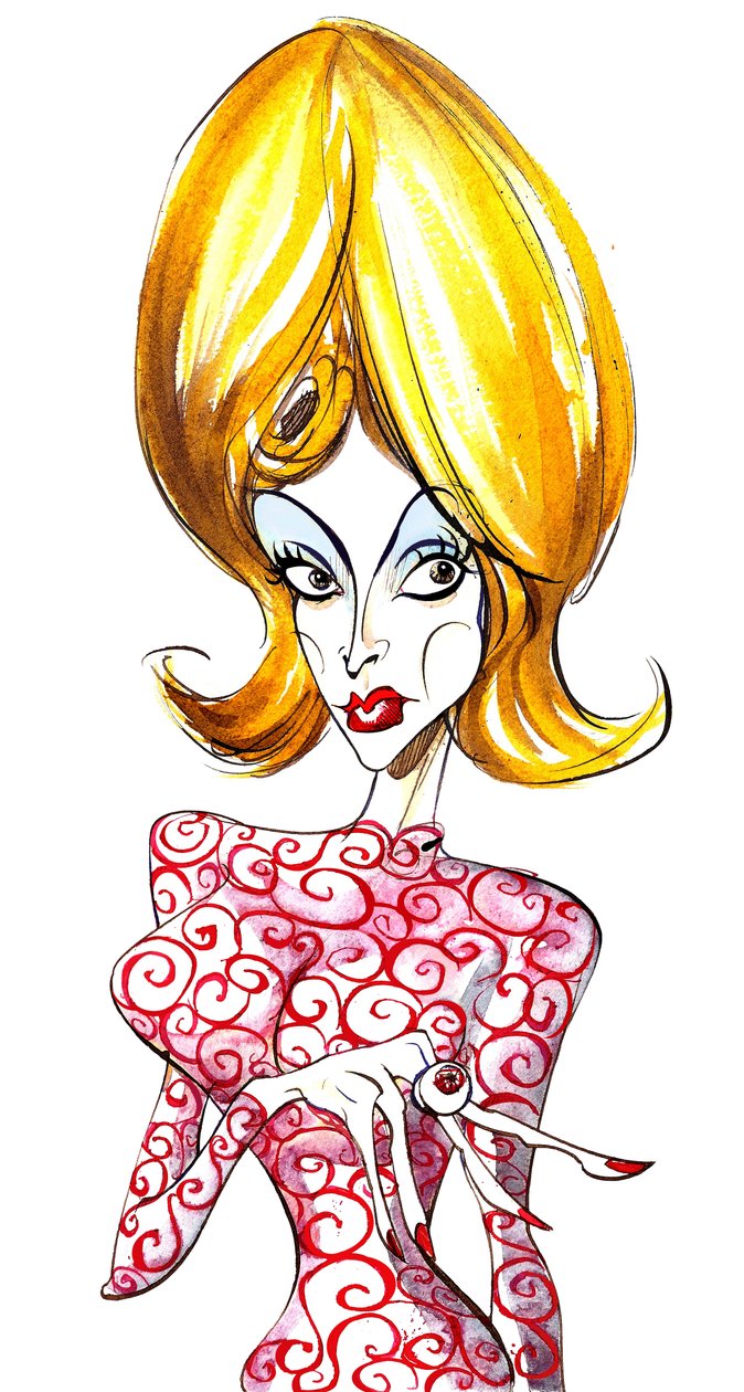 Garota marciana do filme de 1996 sci-fi Mars Attacks! de Neale Osborne