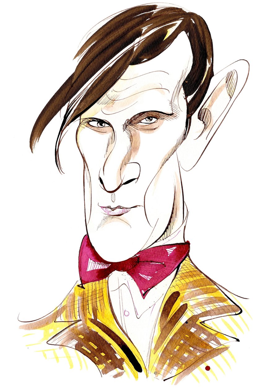 Matt Smith como Doctor Who na série de televisão da BBC de mesmo nome de Neale Osborne