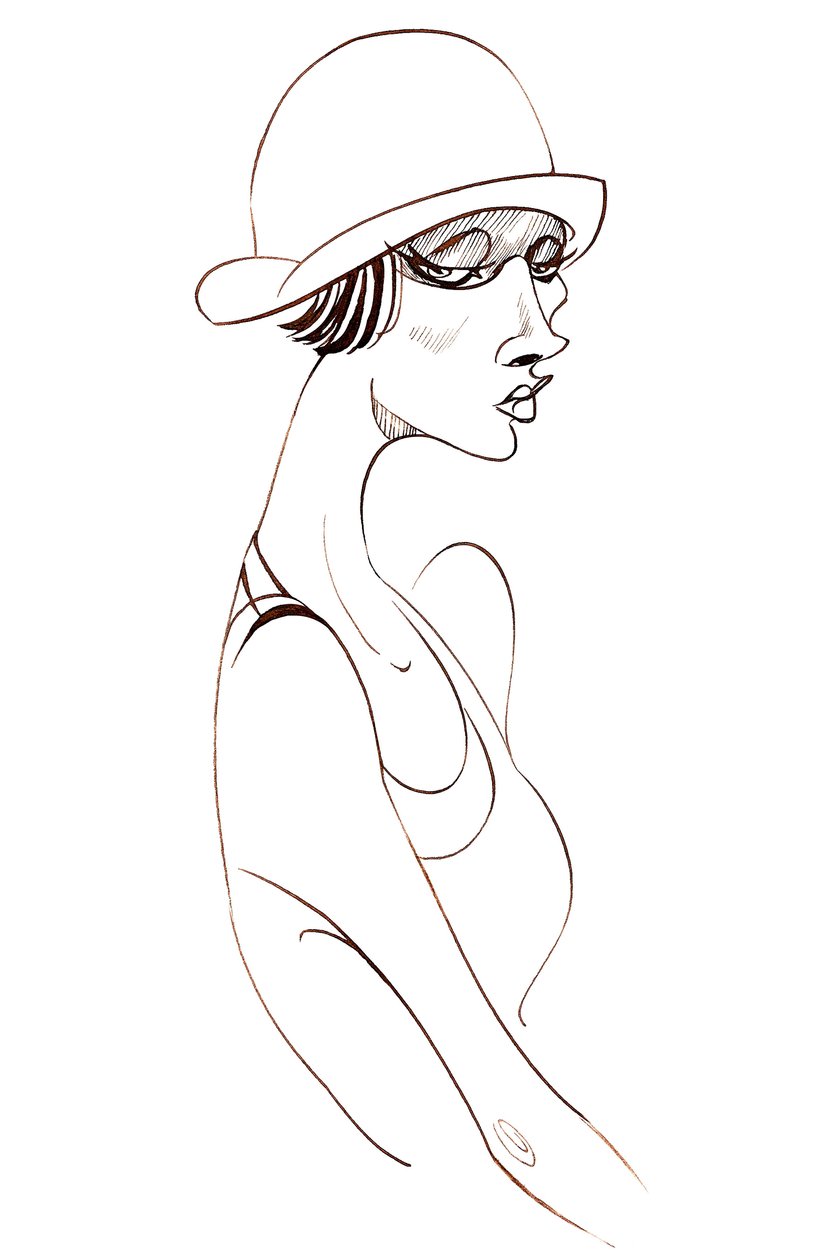 Modelo em cloche tem de Neale Osborne