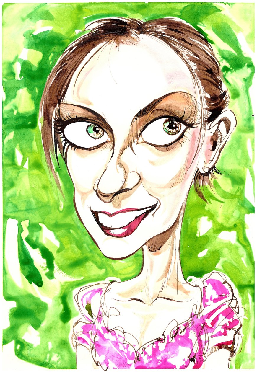 Natalie Dessay - caricatura de Neale Osborne
