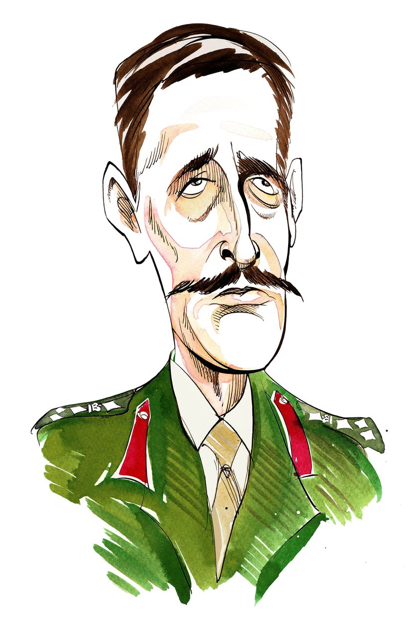 Nicholas Courtenay - caricatura do ator inglês, 1929 - 2011 de Neale Osborne