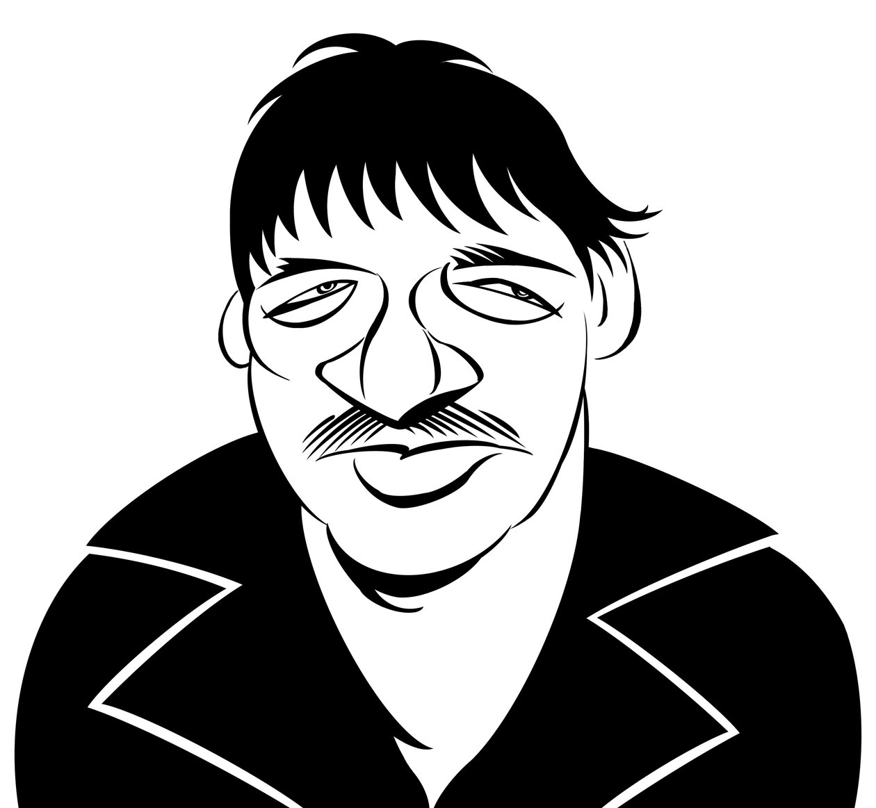 Rainer Werner Fassbinder, cineasta alemão, ator, dramaturgo e diretor de teatro de Neale Osborne