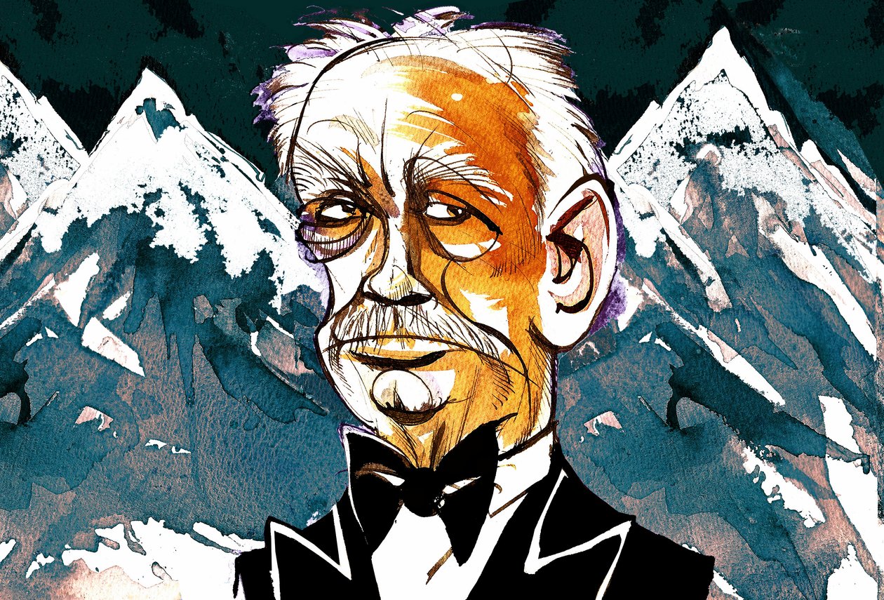 Richard Strauss - caricatura de cores de Neale Osborne