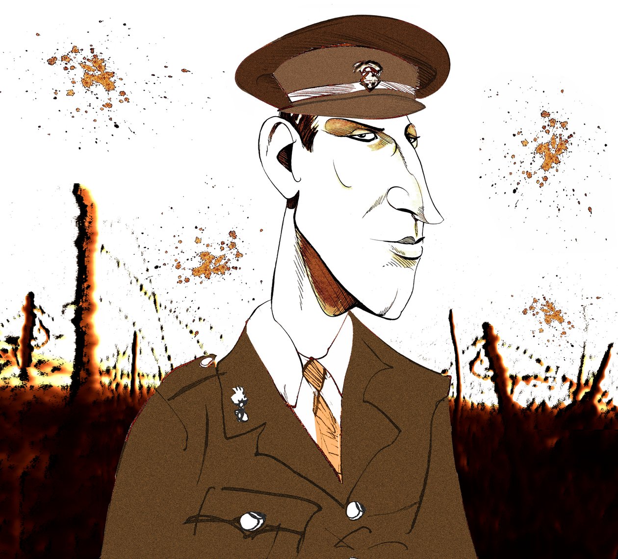 Siegfried Sassoon, poeta e romancista inglês, 1886-1967 de Neale Osborne
