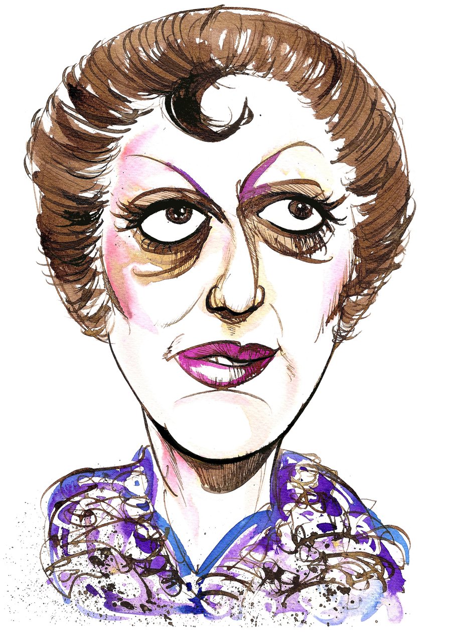 Tatiana Troyanos - caricatura colorida da mezzo-soprano americana, 1938 - 1993 de Neale Osborne