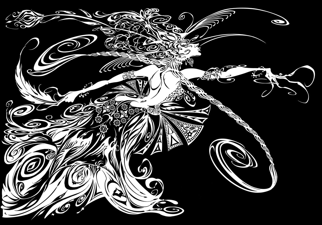 O Firebird - ilustração do personagem do balé de 1910 com o mesmo nome de Igor Stravinsky de Neale Osborne