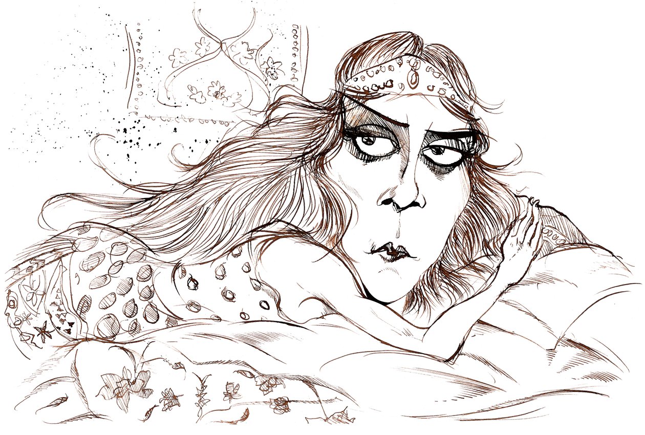 Theda Bara como Cleopatra de Neale Osborne